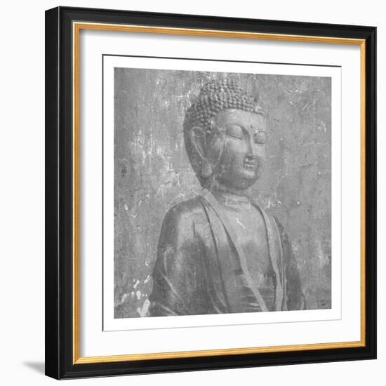 Stone Wall  Buddah-Sheldon Lewis-Framed Art Print