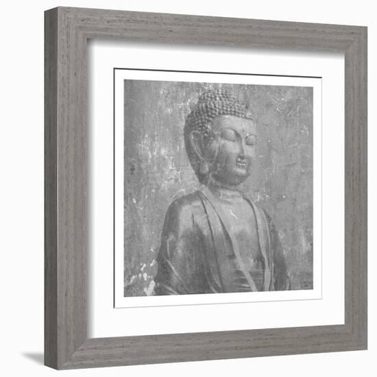 Stone Wall  Buddah-Sheldon Lewis-Framed Art Print