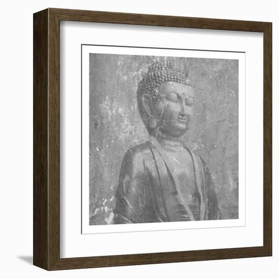 Stone Wall  Buddah-Sheldon Lewis-Framed Art Print