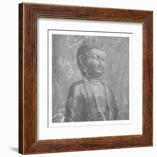 Stone Wall  Buddah-Sheldon Lewis-Framed Art Print