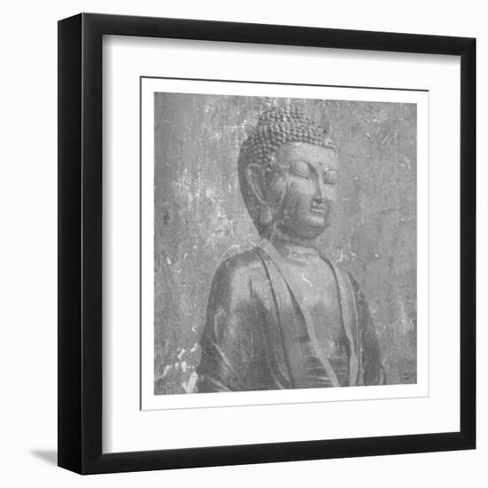 Stone Wall  Buddah-Sheldon Lewis-Framed Art Print