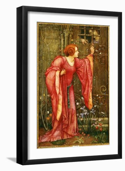 Stone Walls Do Not a Prison Make, Nor Iron Bars a Cage-Edward Reginald Frampton-Framed Giclee Print