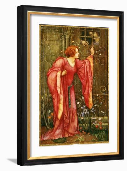 Stone Walls Do Not a Prison Make, Nor Iron Bars a Cage-Edward Reginald Frampton-Framed Giclee Print