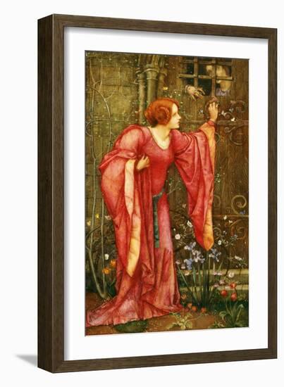 Stone Walls Do Not a Prison Make, Nor Iron Bars a Cage-Edward Reginald Frampton-Framed Giclee Print