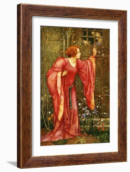 Stone Walls Do Not a Prison Make, Nor Iron Bars a Cage-Edward Reginald Frampton-Framed Giclee Print