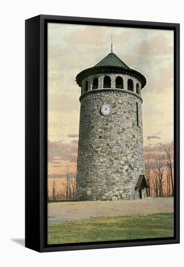 Stone Water Tower, Wilmington, Delaware-null-Framed Stretched Canvas