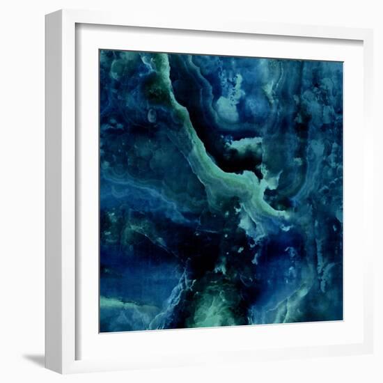 Stone with Blue and Green-Danielle Carson-Framed Art Print