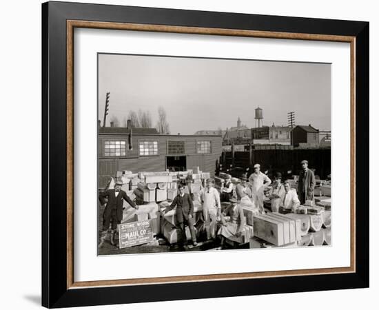 Stone Yard, Detroit, Mich.-null-Framed Photo