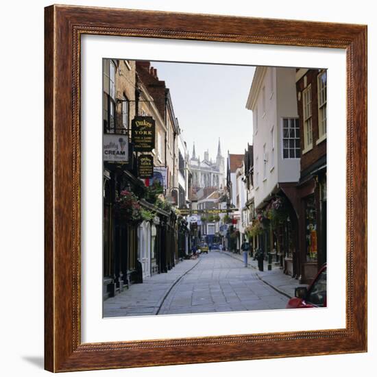 Stonegate, York, Yorkshire, England, UK, Europe-Roy Rainford-Framed Photographic Print