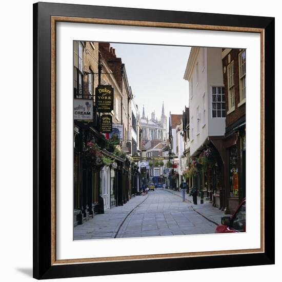 Stonegate, York, Yorkshire, England, UK, Europe-Roy Rainford-Framed Photographic Print