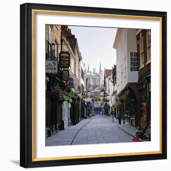 Stonegate, York, Yorkshire, England, UK, Europe-Roy Rainford-Framed Photographic Print