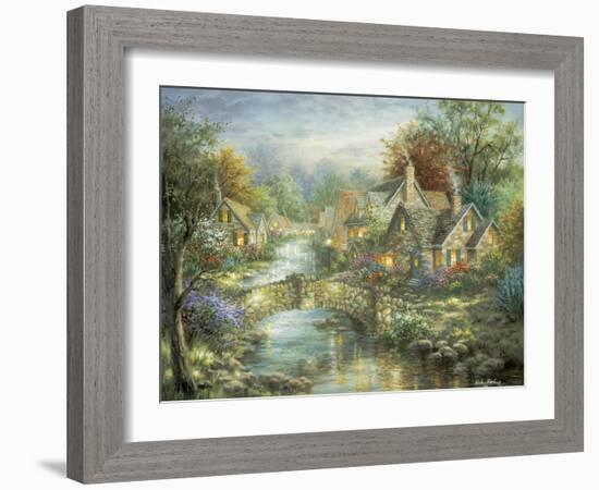 Stonehedge Bridge-Nicky Boehme-Framed Giclee Print