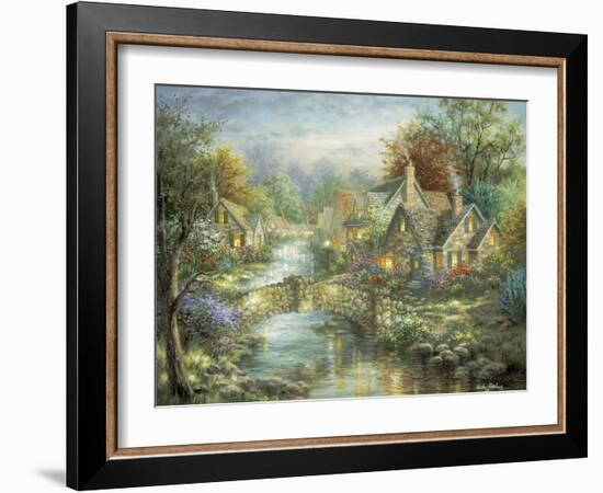 Stonehedge Bridge-Nicky Boehme-Framed Giclee Print