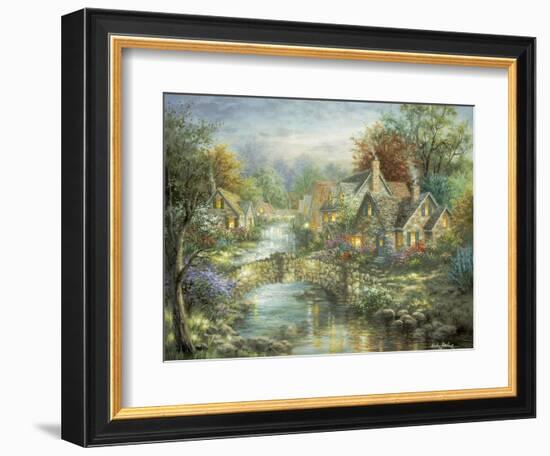 Stonehedge Bridge-Nicky Boehme-Framed Giclee Print