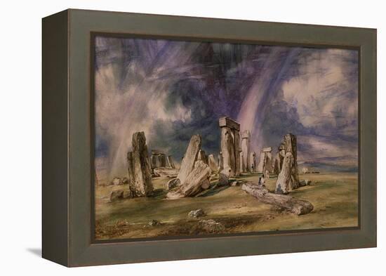 Stonehenge, 1835-John Constable-Framed Premier Image Canvas