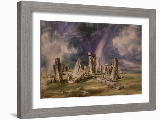 Stonehenge, 1835-John Constable-Framed Giclee Print