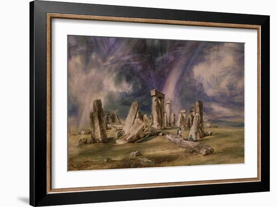 Stonehenge, 1835-John Constable-Framed Giclee Print