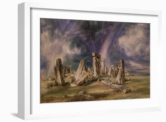 Stonehenge, 1835-John Constable-Framed Giclee Print