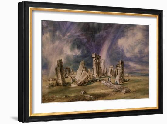 Stonehenge, 1835-John Constable-Framed Giclee Print