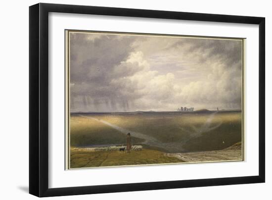 Stonehenge - a Showery Day-J. M. W. Turner-Framed Giclee Print