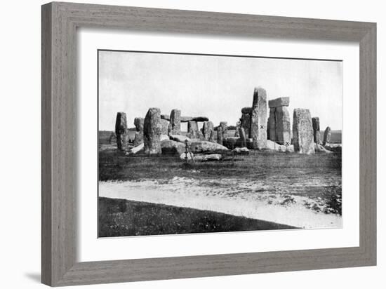 Stonehenge after Restoration, C1920-null-Framed Giclee Print