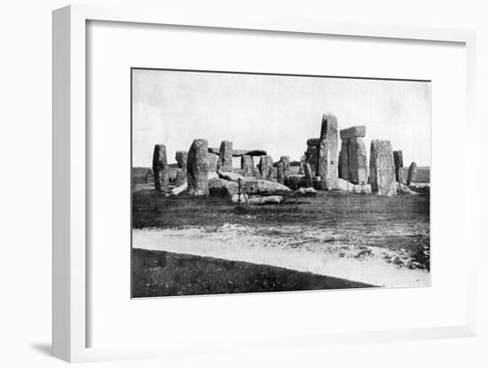Stonehenge after Restoration, C1920-null-Framed Giclee Print
