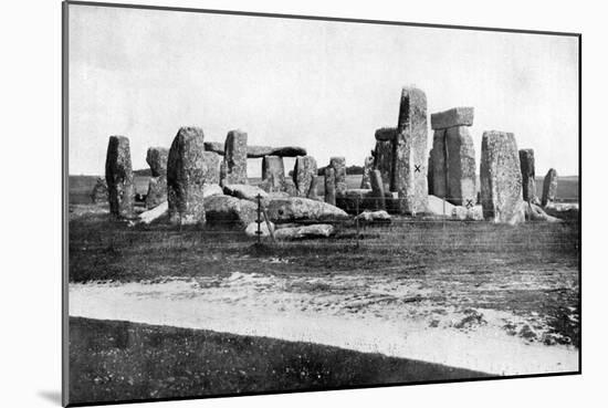 Stonehenge after Restoration, C1920-null-Mounted Giclee Print