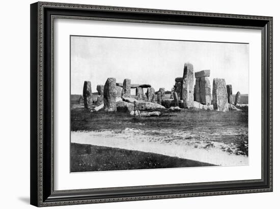 Stonehenge after Restoration, C1920-null-Framed Giclee Print