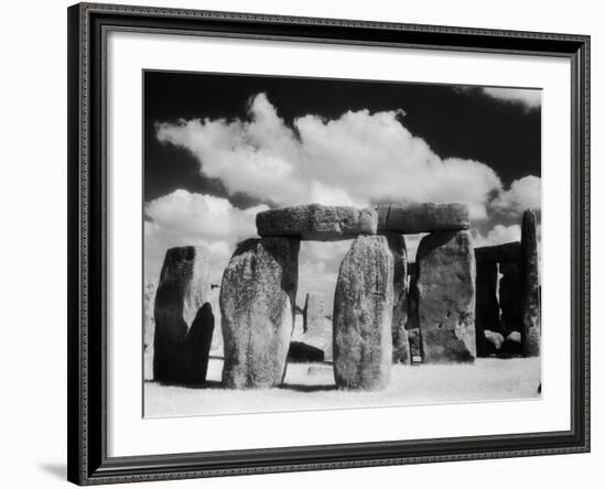 Stonehenge and Cloudy Sky-Kevin Schafer-Framed Photographic Print