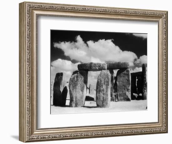 Stonehenge and Cloudy Sky-Kevin Schafer-Framed Photographic Print