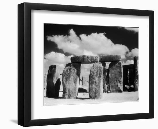 Stonehenge and Cloudy Sky-Kevin Schafer-Framed Photographic Print
