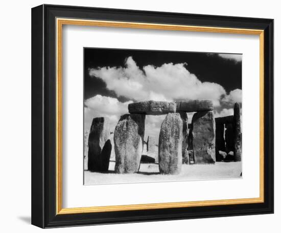 Stonehenge and Cloudy Sky-Kevin Schafer-Framed Photographic Print