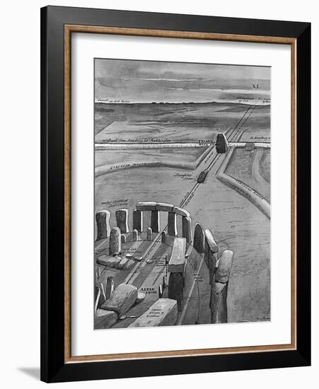 Stonehenge at Sunrise on 21 June-null-Framed Art Print