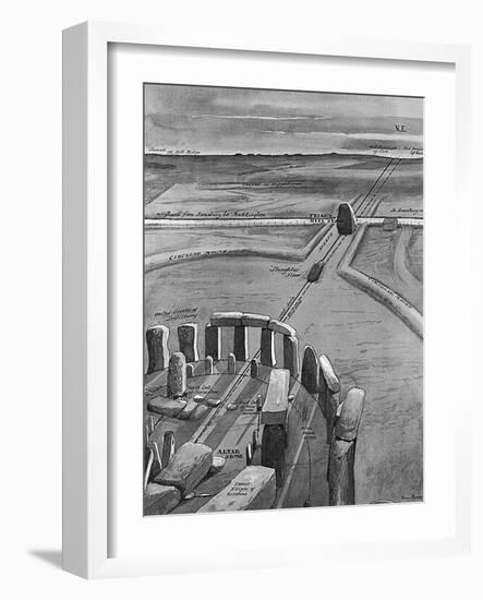 Stonehenge at Sunrise on 21 June-null-Framed Art Print