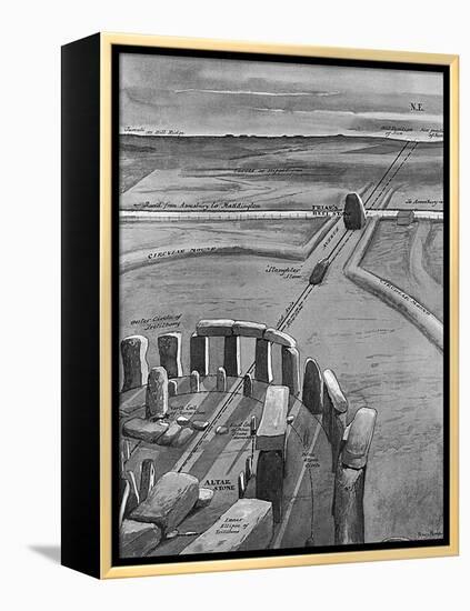 Stonehenge at Sunrise on 21 June-null-Framed Stretched Canvas