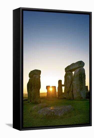 Stonehenge At Sunrise-David Nunuk-Framed Premier Image Canvas