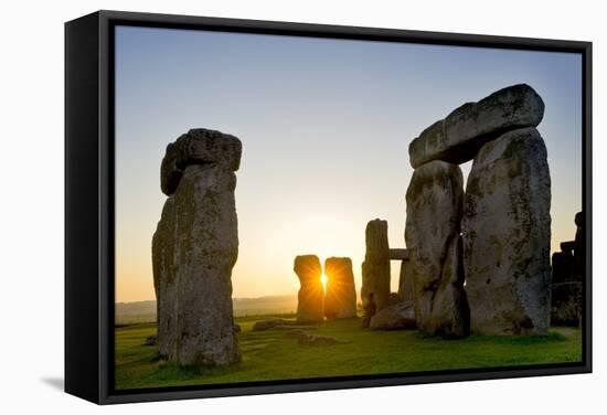 Stonehenge At Sunrise-David Nunuk-Framed Premier Image Canvas