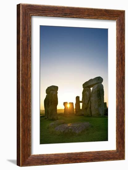 Stonehenge At Sunrise-David Nunuk-Framed Photographic Print