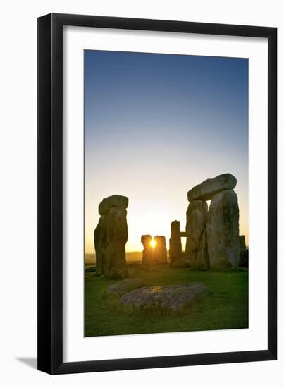 Stonehenge At Sunrise-David Nunuk-Framed Photographic Print