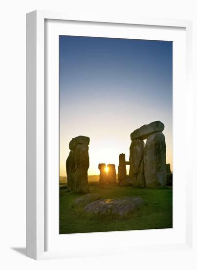 Stonehenge At Sunrise-David Nunuk-Framed Photographic Print