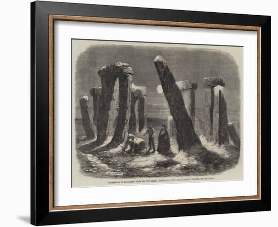 Stonehenge by Moonlight, from the New Drama, The Borgia Ring, at the Adelphi Theatre-Thomas Harrington Wilson-Framed Giclee Print