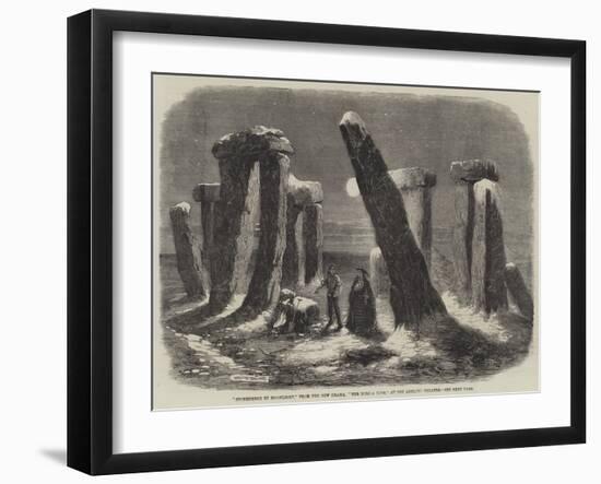 Stonehenge by Moonlight, from the New Drama, The Borgia Ring, at the Adelphi Theatre-Thomas Harrington Wilson-Framed Giclee Print