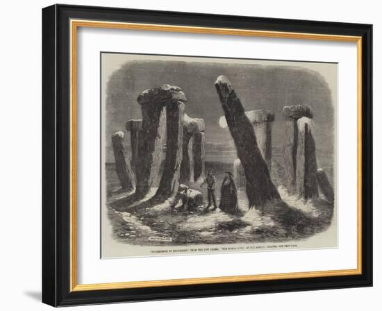 Stonehenge by Moonlight, from the New Drama, The Borgia Ring, at the Adelphi Theatre-Thomas Harrington Wilson-Framed Giclee Print