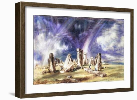 Stonehenge, C1835-John Constable-Framed Giclee Print