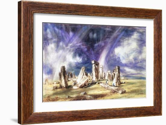 Stonehenge, C1835-John Constable-Framed Giclee Print