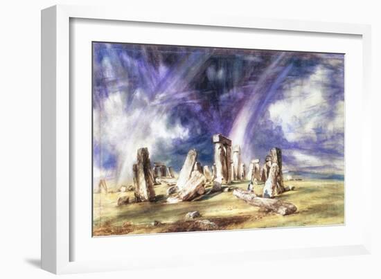 Stonehenge, C1835-John Constable-Framed Giclee Print