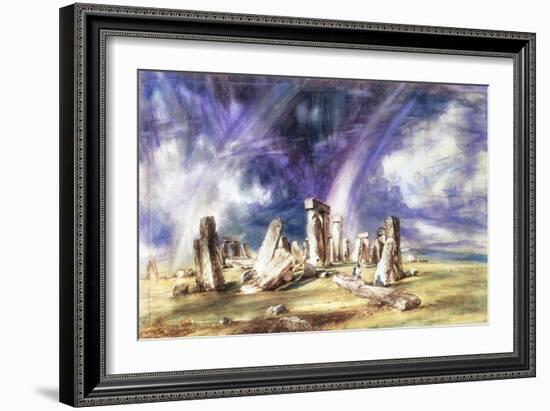 Stonehenge, C1835-John Constable-Framed Giclee Print