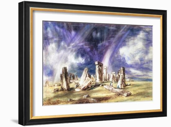 Stonehenge, C1835-John Constable-Framed Giclee Print