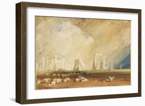 Stonehenge During a Storm-J. M. W. Turner-Framed Giclee Print