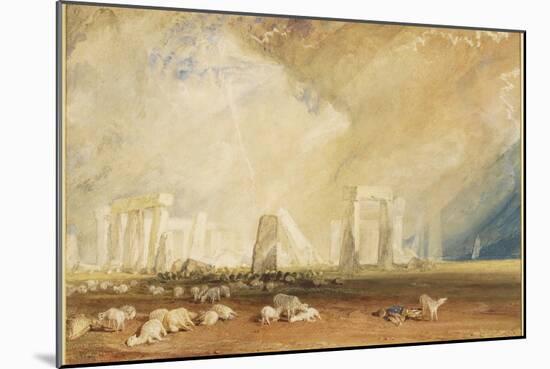 Stonehenge During a Storm-J. M. W. Turner-Mounted Giclee Print